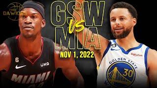 Golden State Warriors vs Miami Heat Full Game Highlights | Nov 1, 2022 | FreeDawkins