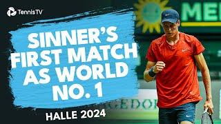 Jannik Sinner's First Match As World No.1 vs Tallon Griekspoor | Halle 2024 Highlights
