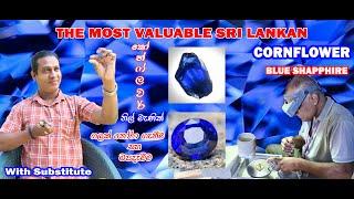 Most Valuable Cornflower Blue Sapphire  Gem Stones in Sir Lanka