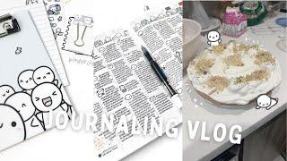 Journaling Vlog: Shipping Subscriptions, Baking Cake & Designing | Hobonichi Cousin