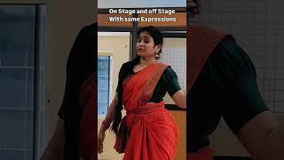 on and off stage expressions #shorts #kuchipudi #trending #viralvideo #vineelarao #slb