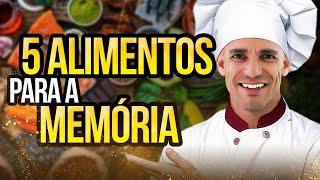 5 ALIMENTOS DOS CAMPEÕES DE MEMÓRIA | ALIMENTOS PARA O CÉREBRO INTELIGENTE