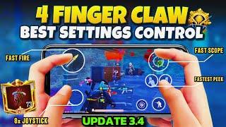 4 Finger Control Claw Pubg Mobile | Best 4 Finger Settings  | Zero Recoil Sensitivity & Codes