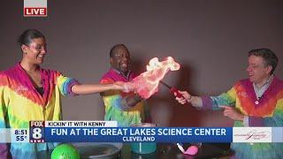 Kenny's defying gravity at Great Lakes Science Center