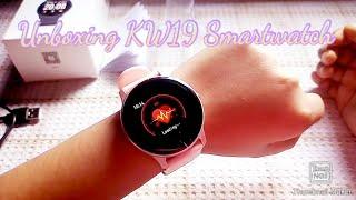 Unboxing KW19 Smartwatch | Rundoing Smart Bracelet Smart Watch ( pink )