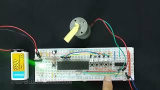 LAB 14 - DC Motor Speed Control With PWM & L293D IC