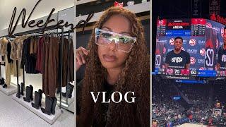 VLOG|Overwhelmed but Staying Positive: Retail Therapy & Hawks Basketball Vibes”