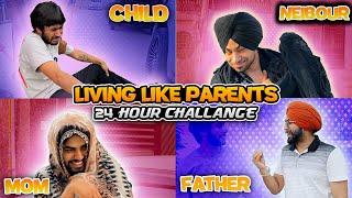 LIVING LIKE PARENTS FOR 24 HOURS CHALLENGE - MOST FUNNIEST CHALLENGE EVER 2024
