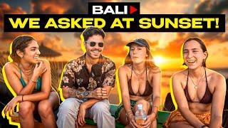 We Asked the People in Bali on the Beach / Amazing Sunset !