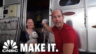 This Couple Retired In Their 30s And Travels Full-Time In An Airstream Trailer | CNBC Make It.