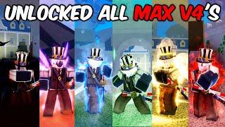 I Unlocked EVERY MAX V4 Race in Blox Fruits..