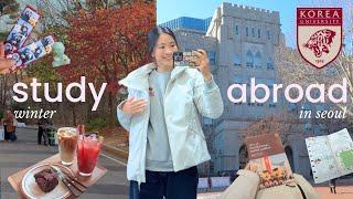 FIRST WEEK IN KOREA UNIVERSITY | winter study abroad in seoul, dorm tour & classes