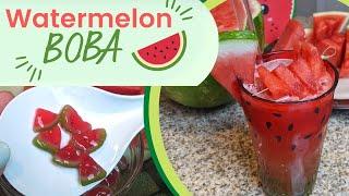 Fresh Watermelon BOBA | DIY Boba Recipe