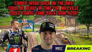 Webb Back On Bike And Ready To Race in 3 Weeks | Tomac Making An Announcement Soon Too?