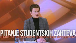 EKSKLUZIVNO - Ana Brnabic - Pitanje studentskih zahteva i Sretenje u Sremskoj Mitrovici