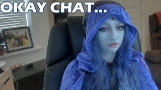 Viewers keep roasting Justaminx about her Raven from Teen Titans cosplay | Best of Twitch