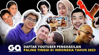 Daftar Youtuber Penghasilan Paling Tinggi di Indonesia Tahun 2023