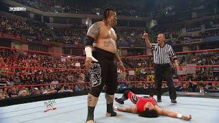 Super Crazy vs Umaga: WWE Raw March 3, 2008 HD