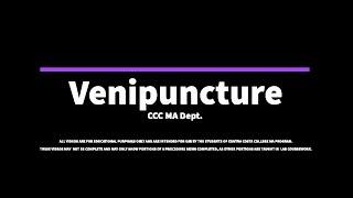 Venipuncture Procedure