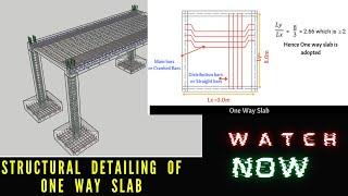 One way Slab Structural Animation | Structural Detailing of One way Slab