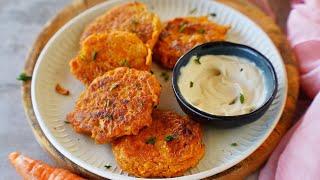 Make Carrot Fritters or Omelette/ Flatbread - Quick and Easy