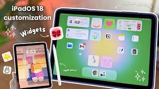 How to customize your iPad Air  iPadOS 18, aesthetic setup, fav widgets, app icons, focus mode