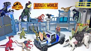 NEW Jurassic World Play-Set & Dino Trackers Toys Collection! Indoraptor, Atrociraptor, Velociraptor