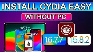 (Without PC) Install Cydia Jailbreak iOS 16.7.8/15.8.2 | PaleRa1n Rootfull Jailbreak No USB Windows