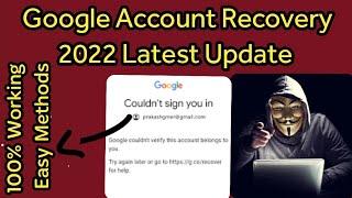 Google Couldn't Verify This Account Belongs To You 100% Solution | How Do I Recover My Gmail Account