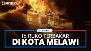 15 Ruko di Jalan Juang Kota Melawi Ludes Terbakar