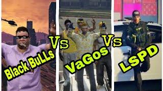 Black Bulls Vs Vagos Vs LSPD | Mota Bhai Highlights | SVRP 3.0