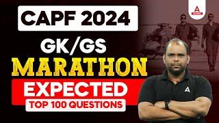 CAPF Exam 2024 | GK/GS Marathon | Expected Top 100 Questions | BY Jivesh Sir