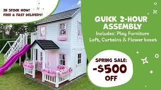 Transform Your Backyard!  $500 OFF Playhouses This Spring 