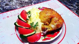 Recipe from the 90s! Chicken on a jar in garlic sauce. The family is delighted!