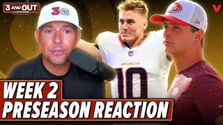 49ers starting Purdy was insane + Broncos & Bo Nix is going to work | 3 & Out NFL Preseason Reaction