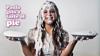 Paula get's her first pie in the face