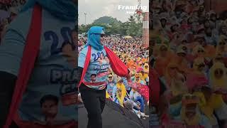 Sumedang Pecah!! Ribuan Emak-Emak Sambut Kemenangan Prabowo-Gibran Sekali Putaran #shorts