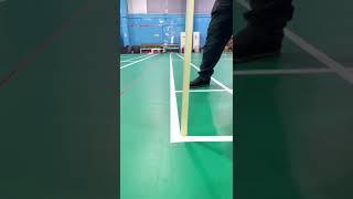 PVC Badminton court mat Installation