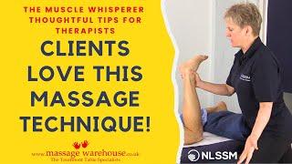 Try This Massage Therapy Technique Your Clients Will LOVE!