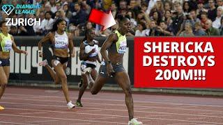 Shericka Jackson WINS 200m Zurich Final Race Today! 21.80 WIN Zurich Diamond League 2022!