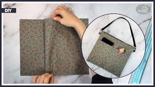 DIY Easy way to make a front pocket / How to make a fabric zipper handbag