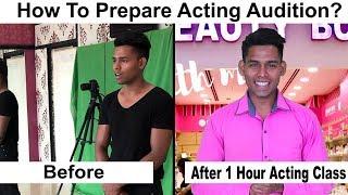 Acting Audition Training by Vinay Shakya | How to Prepare Acting Audition in 1 Hour