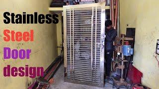 how to make stainless steel door | very strong steel door | building stainless steel door gate