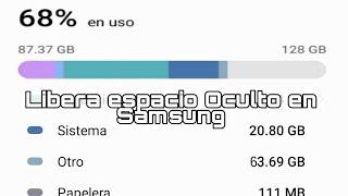 Como borrar o liberar "OTROS" de mi Samsung con Android 12 sin app de terceros