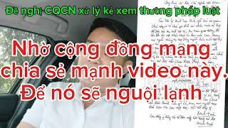 Nhờ cộng đồng mạng chia sẻ mạnh tay để CQCN sớm vào cuộc xử lý kẻ xem thường pháp luật!