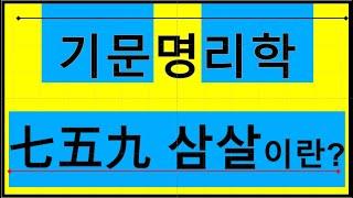 사주에서 말하는 살(殺)의 의미와 칠오구 삼살에 대해서(023)