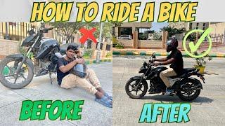 How to ride a bike for beginners in tamil