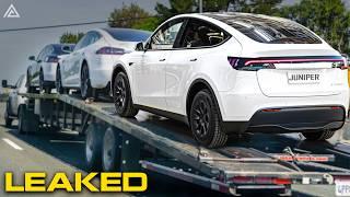 Hundreds of Model Y 2025 Project Juniper Spotted! WHAT HAPPENED? Detail Of INSANE Design,...