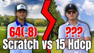 Scratch Golf vs 15 Handicap: One of the LOWEST rounds in Youtube golf!