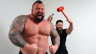 STRONGEST MAN IN HISTORY: *EDDIE HALL* Back Pain HAMMERED Away?